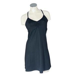 PRANA Black Performance Lola Dress Built-In Bra Travel Athleisure Size S